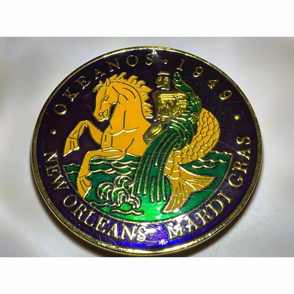 2019 Smithsonian Okeanos Mardi Gras Doubloon 70 Years Commemorative Token Coin